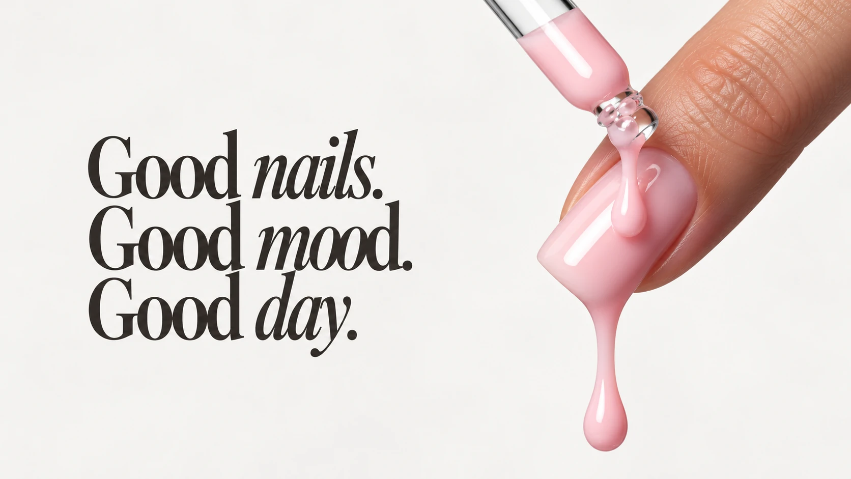 Vernis rose nacré — Good nails. Good mood. Good day.